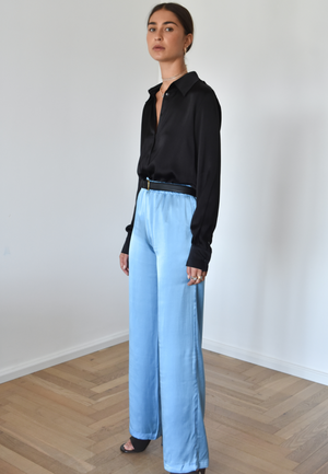 PRINCE SILK PANTS | SKY