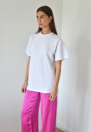 PRINCE SILK PANTS | FUCHSIA