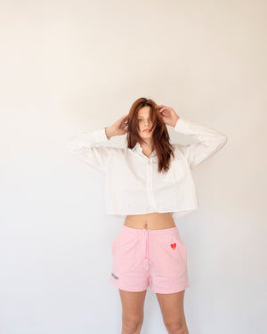 MADISON MINI SHORTS HEART | BUBBLE GUM