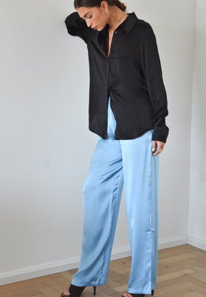 PRINCE SILK PANTS | SKY