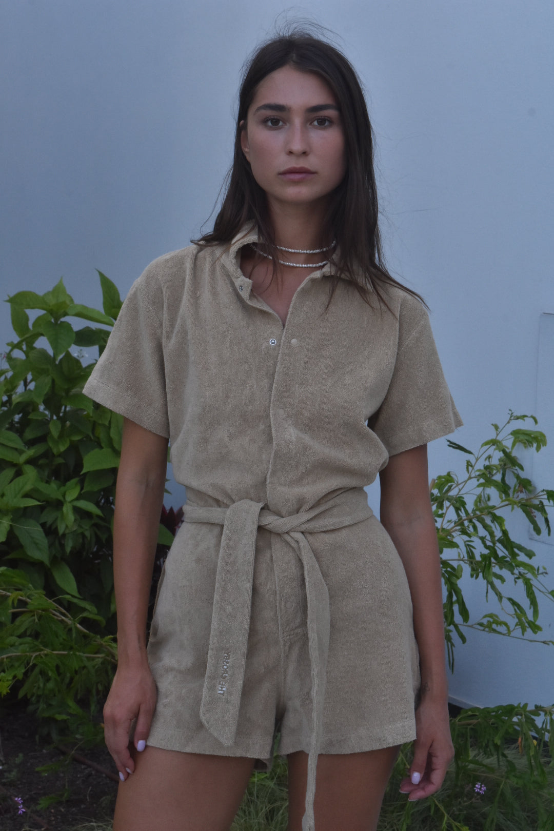 SOHO TERRY ROMPER | CAMEL