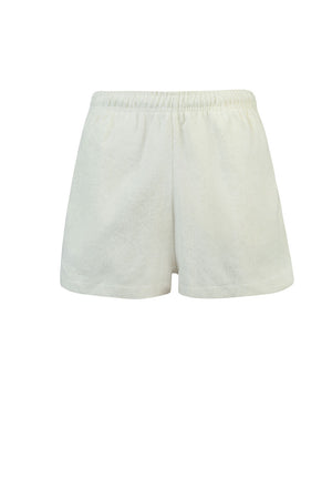 SOHO TERRY MINI SHORTS | NATURAL