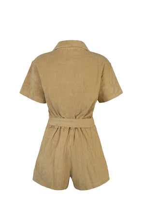 SOHO TERRY ROMPER | CAMEL