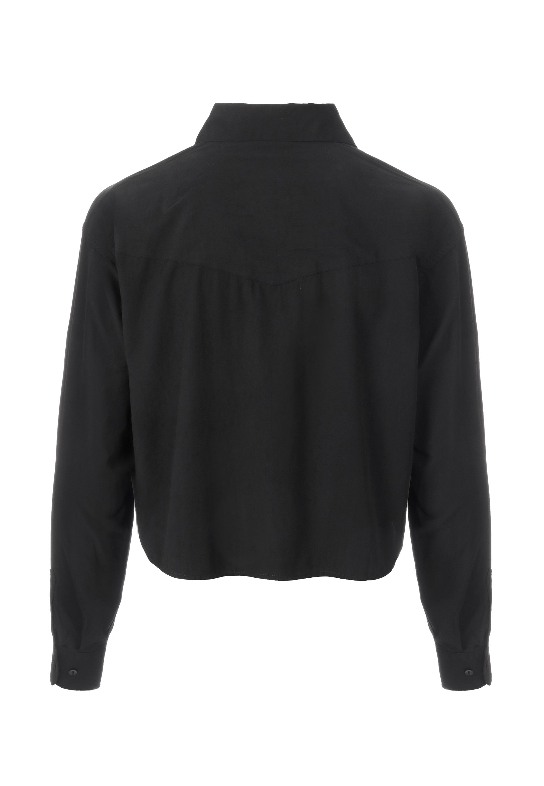 LAFAYETTE CROPPED BLOUSE | BLACK