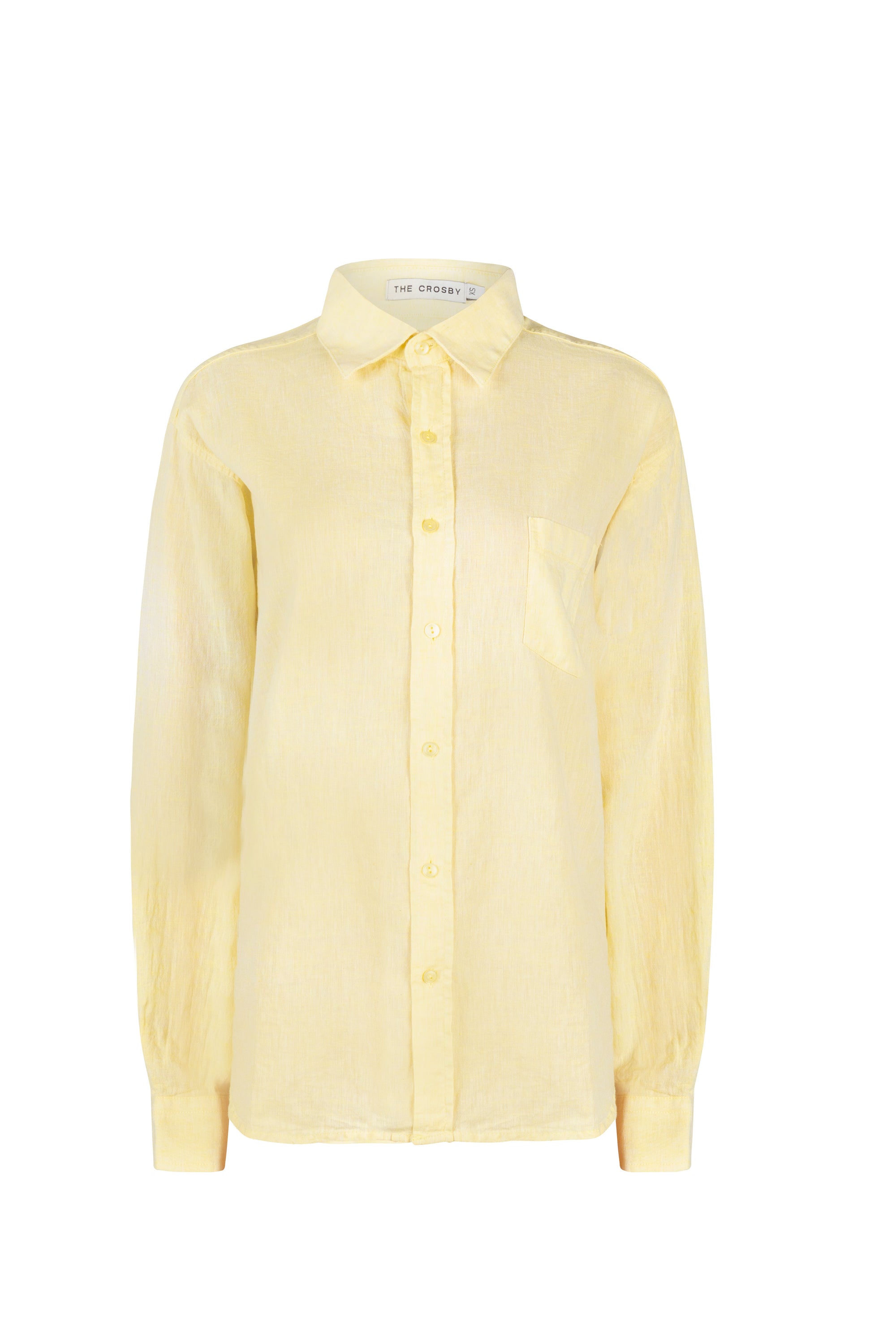 LAFAYETTE LINEN BOYFRIEND IN MELLOW YELLOW