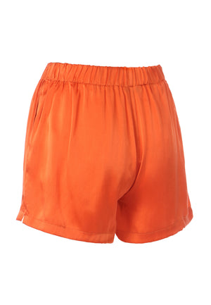 PRINCE SILK SHORT | ORANGE