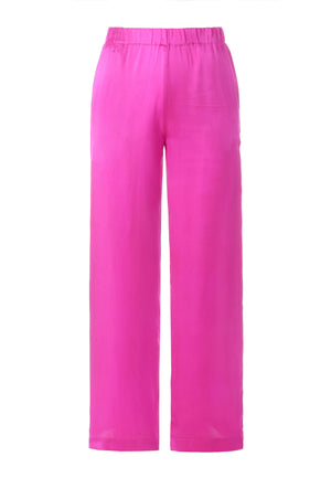 PRINCE SILK PANTS | FUCHSIA