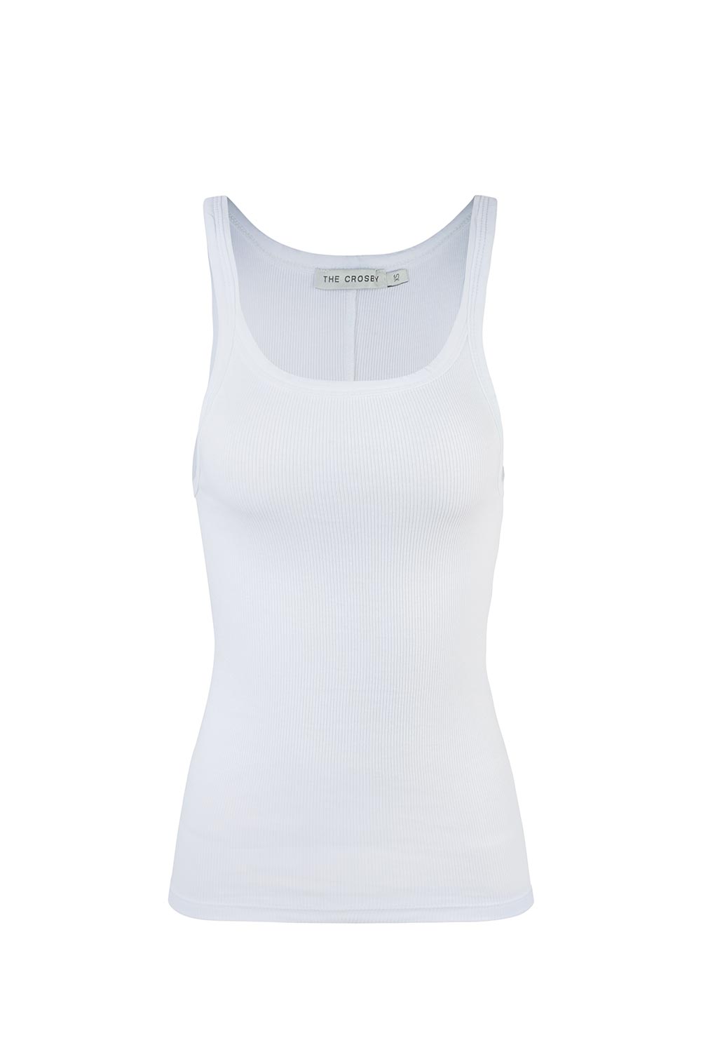 COTTON RACERBACK TANK | WHITE