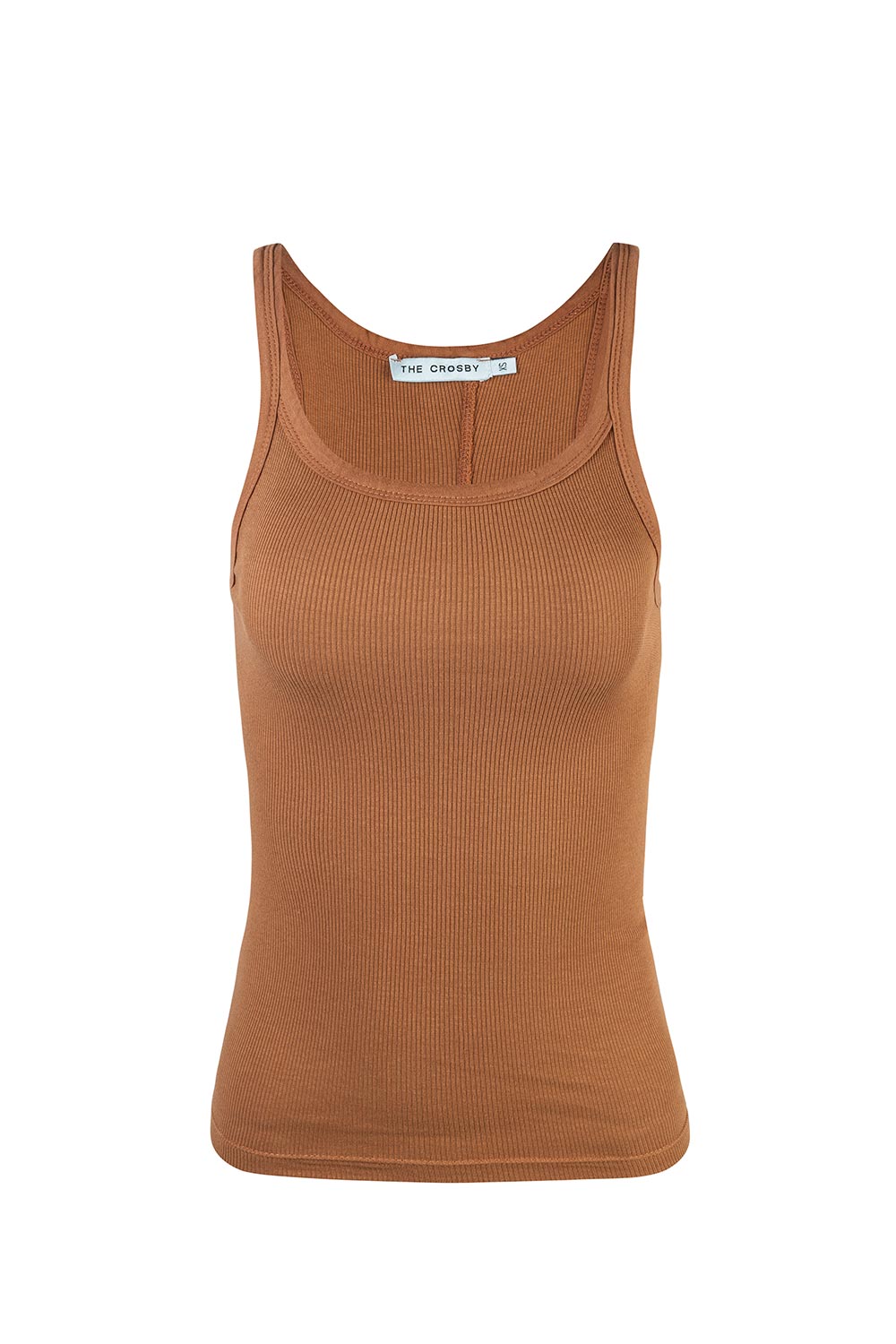 COTTON RACERBACK TANK | CAMEL