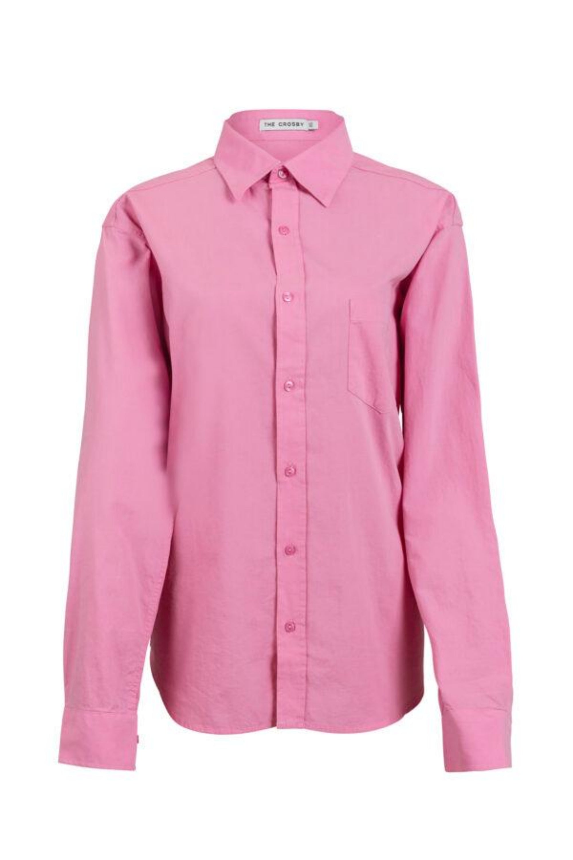 LAFAYETTE BOYFRIEND BLOUSE IN FLAMINGO