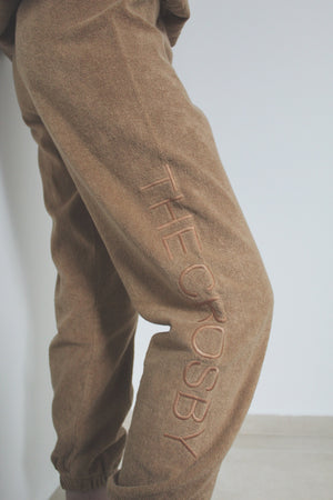 SOHO TERRY SWEATPANTS | CAMEL